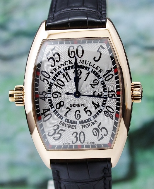 (image for) LIKE NEW Franck Muller "Secret Hours" 18K Rose Gold Automatic Watch / 7880 SE H II
